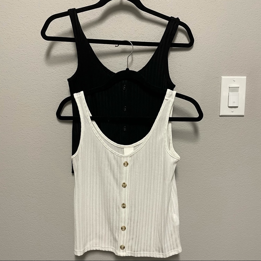 H&M tops (black and white together)
